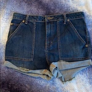 Free people cuffed jean shorts